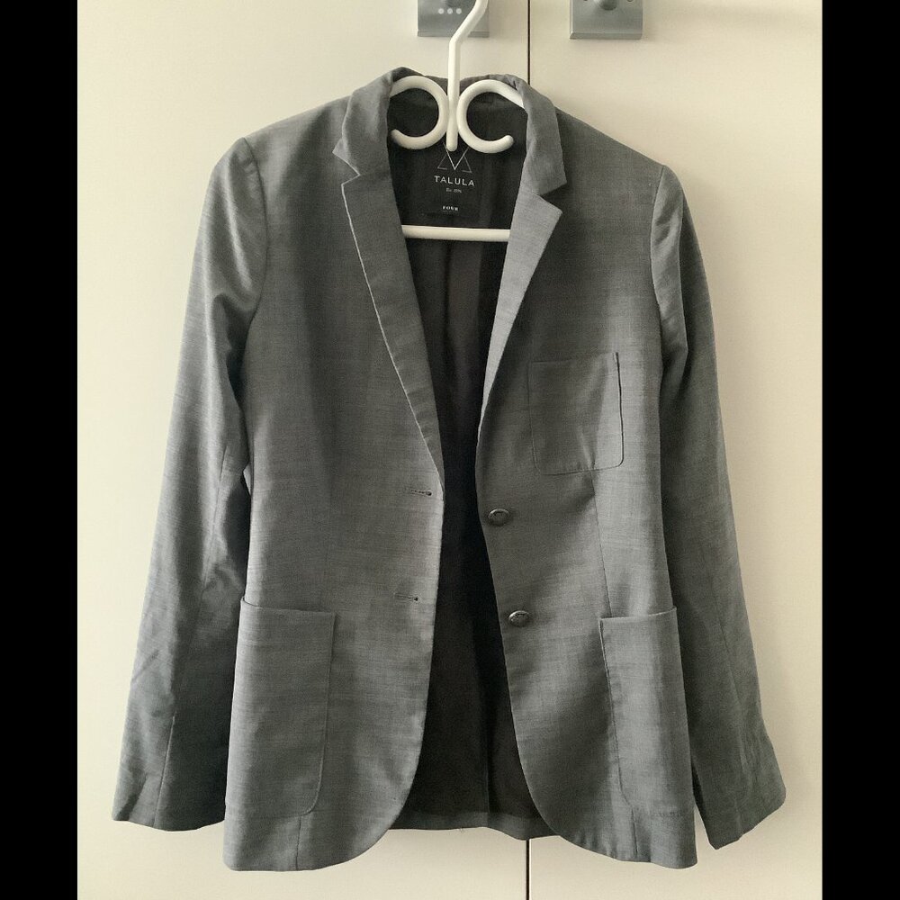 Talula Blazer Jacket Grey Size 4